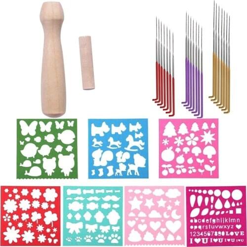 KAOBUY 29PCS Needle Felting Supplies With Felting Needles, Wool Felt Molds, Needle Felting Foam And Wooden Felting Handle