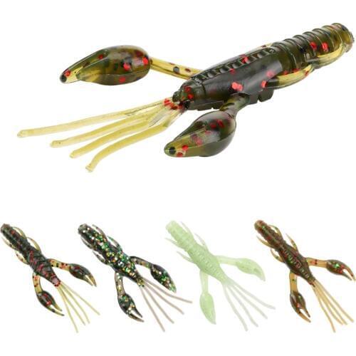 Soft Worm 32Pcs SL020 Fishing Soft Shrimp 60mm/2.36in 1.8g Fishing Lure Shrimp Artificials Soft Bait Fish Bait Set