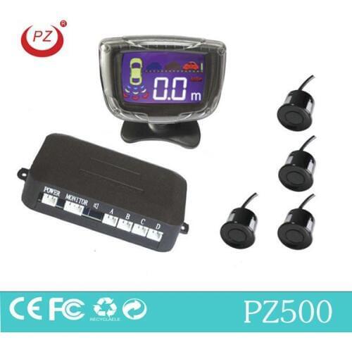 Bibibi alarm & English human invoice alarm option Car LCD 4 Reverse Parking Sensors Backup Radar Kit Multi- colors sensor system