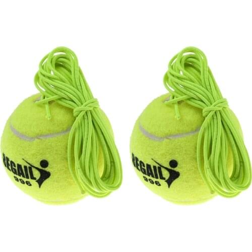 2 Count Tennis Trainer Ball Single Practice Self Return Ball with String