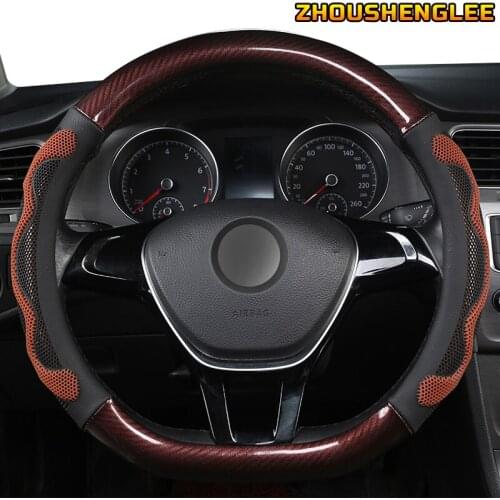 ZHOUSHENGLEE Microfiber Leather Car Steering Wheel Cover For Lexus is250 rx300 rx330 rx 350 gx470 nx rx ct200h gs300 gs