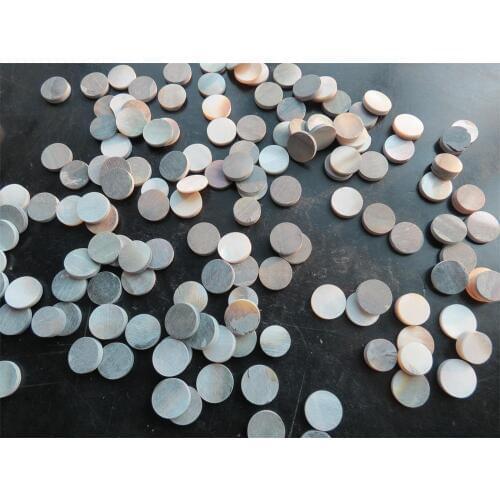 100Pcs Inlay Material Circle black lip pearl oyster blanks size11mmx2mm