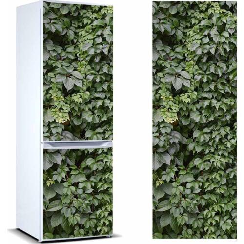 3D Fridge Sticker Leaf Refrigerator Dishwasher Door Cover Kitchen Home Decoration Accessories Modern Wall Stickers