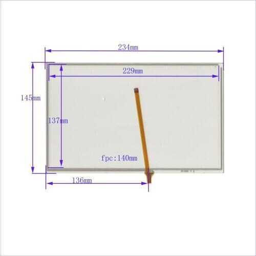 234*145mm 10.1inch 4lines resistance screen this is compatible blass suitable 234mm*145mm