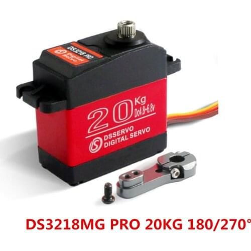 4pcs DSservo Waterproof DS3218MG/DS3218MG Pro/DS3225MG 20/25KG Metal Gear Digital Servo for RC Vehicles 1/8 1/10 Scale Car Robot