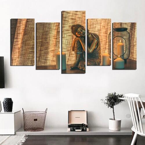 Abstract Buddha oil painting wall painting for the living room decoration modern printing frameless FA640