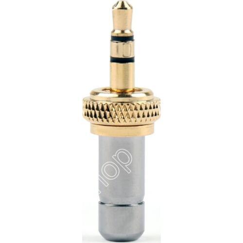 Areyourshop Sale 1/4/10 Pcs Silver Mini 3.5mm Screw Locking Stereo Jack Plug Gold Plated 3.7mm Solder