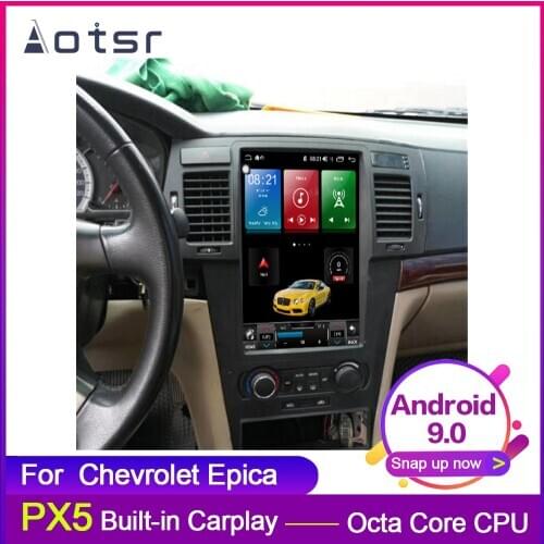 AOTSR 12.1 inch One din Android 8.1 Tesla style Car GPS Navigation For Chevrolet Epica Multimedia Player Radio HD Carplay
