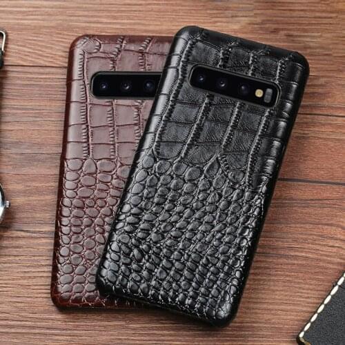 Phone Case For Samsung s10 lite a10 a80 s4 s5 note 4 5 7 a3 a5 a6 a7 a8 2016 a9 2017 Crocodile texture for j3 j5 j6 j7 j8 2018