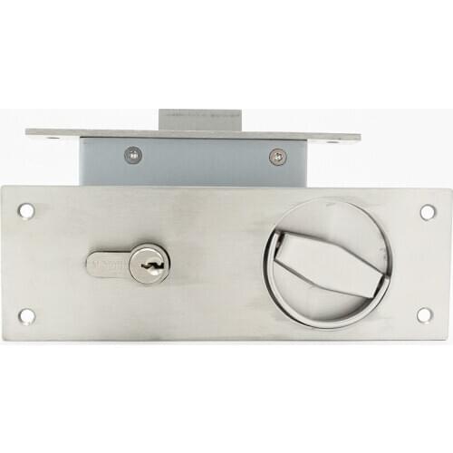 304 Stainless steel fire escaping Door Lock with concealed plate pull handle
