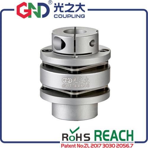 GND aluminum alloy stepped double diaphragms clutch clamping series shaft coupling D26 L21.6