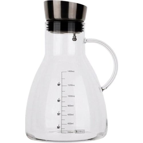 High Borosilicate Glass Cold Water Pot Household Restaurant Cold Extraction Pot Cold Water Pot Cool Water Pot Tie Pot