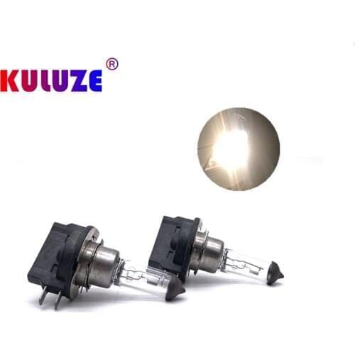 KULUZE 2Pcs H11B 12V55W Halogen Light Headlight Bulb Lamp Clear Quartz 3500K