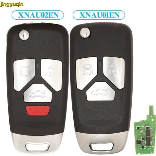 Jingyuqin XNAU02EN/XNAU01EN VVDI2 Mini Key Tool For Audi Type VVDI Xhorse Wireless Car Key Remote Control Universal 3/4 Buttons
