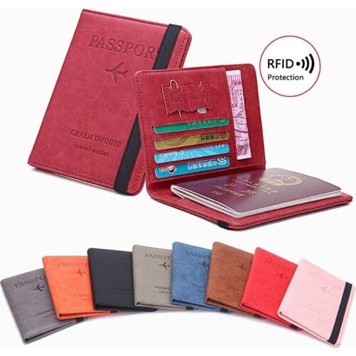 Passport Bag Fashion Simple Multifunctional Certificate Bag Travel Abroad Portable Womens Ultra-Thin Passport Case