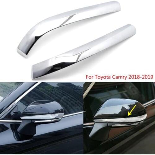 Car Molding Chrome Trim For Toyota Camry 201-2019 Side Rearview Mirror Covers Molding Chrome Trim Car Accessories