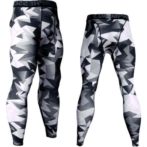3D Printed Camouflage Joggers Leggings Men Quick Dry Compression Pants Gyms Fitness Tights Casual Workout Trousers Long Pants