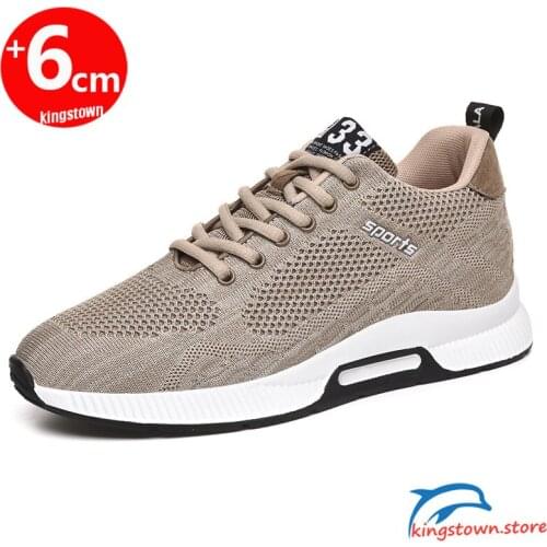 Sneakers Men Elevator Shoes High Increase Shoes for Man Casual Height Shoes Insole 6CM Sports Shoes