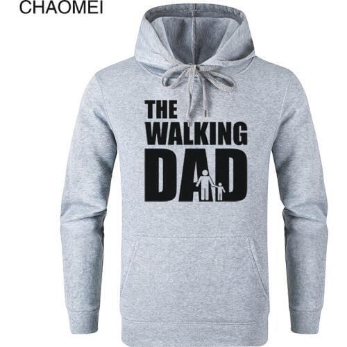 Autumn winter New The Walking Dad Fathers Day Gift Funny Creative Hoodies Men 2019 Mens Pullover Fleece Hooded Sweatshirts C83