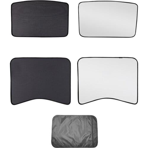 Upgrade Glass Roof Sunshade for Tesla Model 3 Front Rear Sunroof Windshield Car Interior Skylight Blind Shading Net