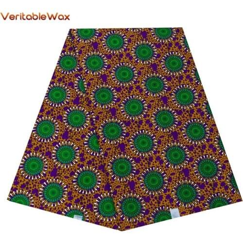 Wholesale Africa Ankara Polyester Wax Prints Fabric VeritableWax High Quality 6 Yards 2020 African Fabric For Party Dress FP6250