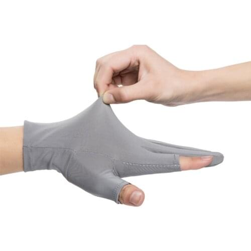 Fishing Gloves Outdoor Fingerless High-Elastic Sunscreen Breathable Thin Cycling Nonslip Mitten 3 Finger Cut Sunprotection Glove
