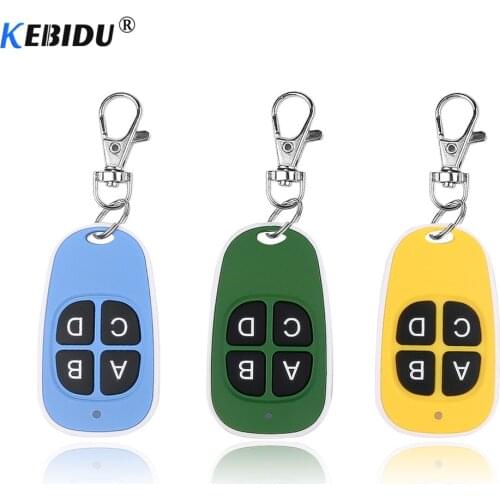 Kebidu 433.92MHz Cloning Remote Control Copy Controller 433Mhz Wireless Transmitter Switch 4 buttons for Garage Door Gate