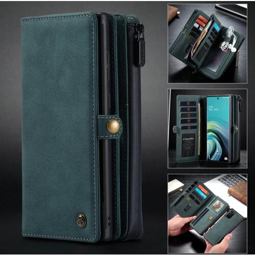 CaseMe Detachable Flip Case For iPhone 11 Pro SE 2020 in 1 Multi-Functional Zipper Wallet Phone Case For iPhone 12 11 Xs Pro Max