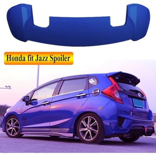 For Honda fit JAZZ 2014-2019 Rear Wing Spoiler, Trunk Boot Wings Spoilers paint ABS 3m Paste EMS transport