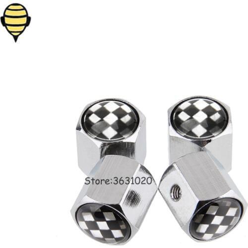 Car Styling Auto Wheel Rims Sticker Tire Valve Stem Caps for F1 for Volkswagen Opel Fiat Chrysler Volvo Hyundai Geely Dodge KIA