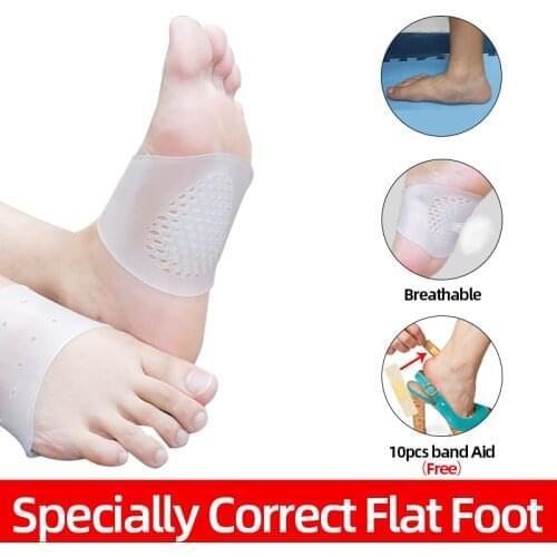 1Pair Flat Feet White Honeycomb Insole Orthotic Support Care Pads Plate Flatfoot Corrector Shoes Cushion Feet Care Massage