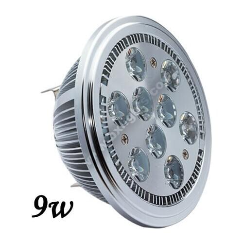 LED Spotlight 9W AR111 G53 GU10 Spotlights ES111 QR111 12V 110V 120V 220V 230V 240V Equal 90W Halogen Spot Light Home Lighting