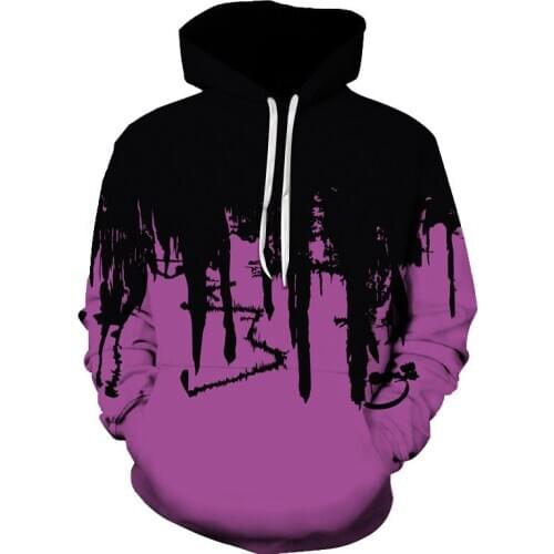 2020 Fashion new ink painting mens hoodies 3D print casual colorful cool hoodie men harajuku streetwear oversize sweatshirt Men