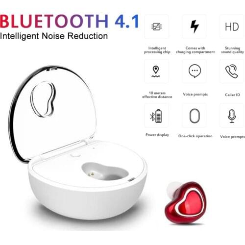 KINGSTAR X7 Bluetooth 4.1 Headset TWS Wireless Earphone Stereo Bass Earphone Noise Reduction Handsfree Earbuds For Xiaomi Huawei