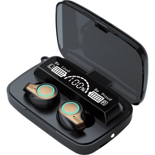 Newest M18 TWS Earbuds Wireless Earphones Touch Bluetooth V5.1 2200mAh Charging Box Stereo Sports Headsets Waterproof