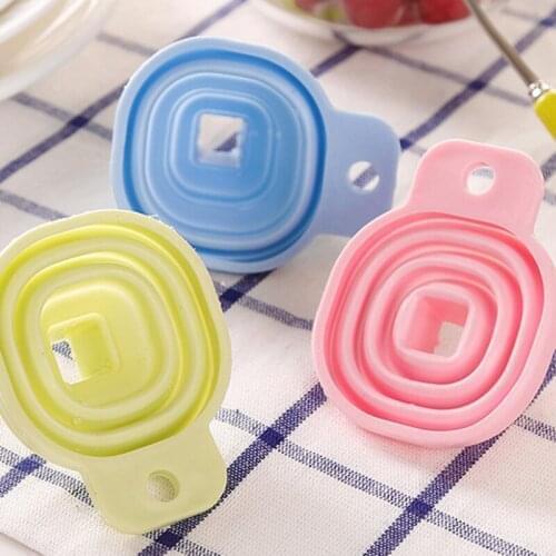 High Quality Food Grade Silicone Gel Folding Funnel Foldable Telescopic Long Neck Funnel Liquid Filling Kitchen Tools Dropship