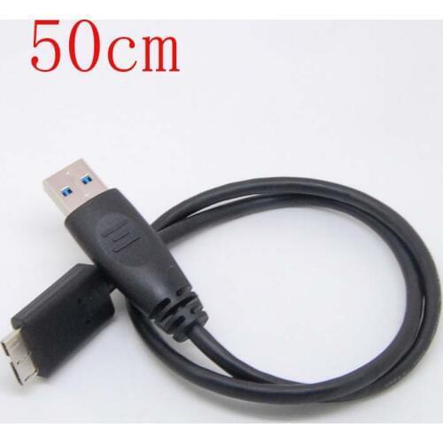 Usb3.0 PC Power Charger +Data SYNC Cable for WD My Passport WDBACX7500ABK50cm