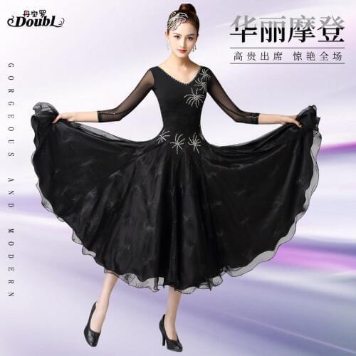 Woman Dance Competition Dress New High-end National Standard Dance dress Tango Waltz Performing Dress