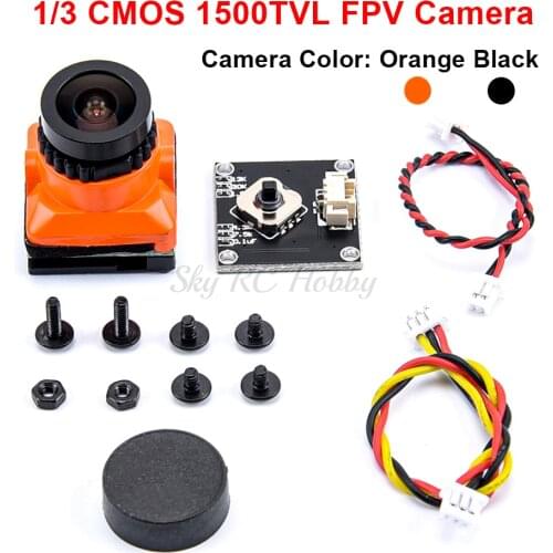 1/3 CMOS 1500TVL B19 Mini FPV Camera 2.1mm Lens Power 5V-30V PAL / NTSC With OSD Internal adjustable For RC FPV Racing Drone