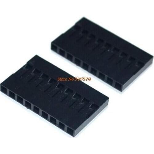 100pcs Dupont Head 9P 9pin Dupont Plastic Shell, Spacing of 2.54 MM Plug