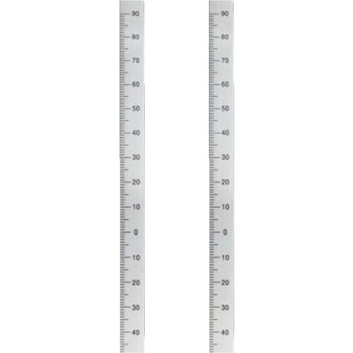 2pc Milling Machine 90-0-90 Scale Ruler Sticking Aluminum Arc Scale Angle Ruler