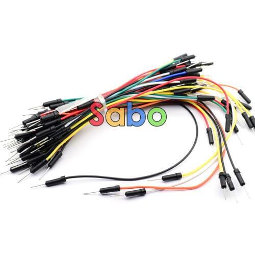 65pcs/Pack Mix Color Male to Male Solderless Flexible Breadboard Jumper Cable Wire wholesale