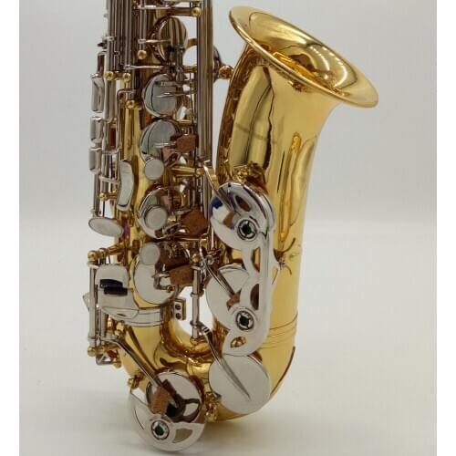 Saxophone Alto 200AD Professional Alto Sax Custom Series High Saxophone Gold lacquer Nickel-plated Keys Mouthpiece Reeds Neck