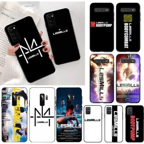 CUTEWANAN Les Mills Health Club Luxury Phone Case for Samsung S20 plus Ultra S6 S7 edge S8 S9 plus S10 5G lite 2020