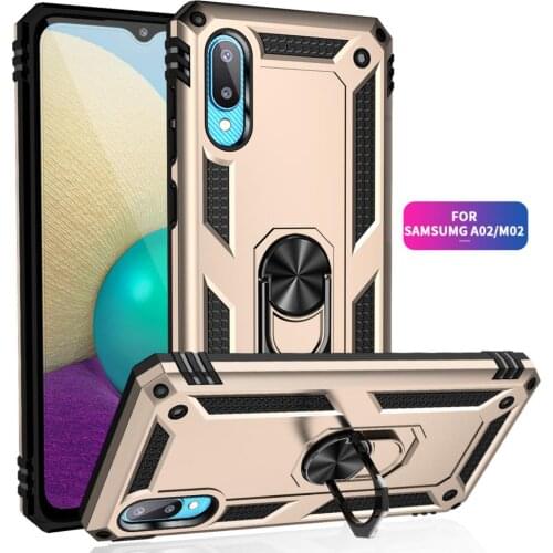 For Samsung A02 Cover Case for Samsung Galaxy A02 Case Armor Military Shockproof Ring Holder Magnet Phone Case A02 A 02
