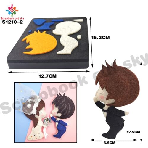 Groom And Bride DIY S1210 Muyu Wooden Mold Cutting Dies Scrapbook Dies Suitable For Market General Machines