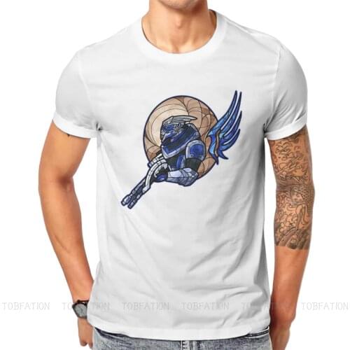 Garrus Newest TShirts Mass Effect Commander Shepard Asari Game Men Graphic Fabric Tops T Shirt Round Neck Big Size