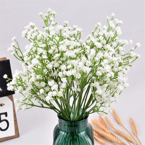 Gypsophila Artificial Bouquet Baby Breath DIY Home Decoration Simulation Plastic Flower Bride Holding Bouquet Floral Tools 60cm