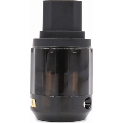 HIF Pure copper Rhodium plated C-004 IEC power plug, DIY audio power wire Female connector plug