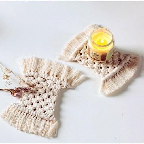 Hand-woven Cotton Rope Coaster Heat Insulated Cup Pad Mat Placemat Insulation Pad Bowl Pad For Kitchen Dinning Home Decor
